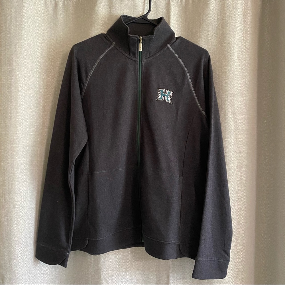 NWT Tommy Bahamas 💚🖤UH Collegiate Jacket